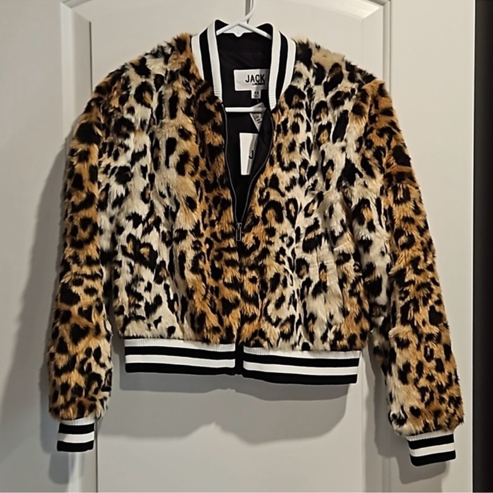 Jack by BB Dakota Leopard Print Faux Fur Jack by BB Dakotaet